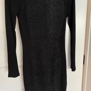 Fun textured little black dress